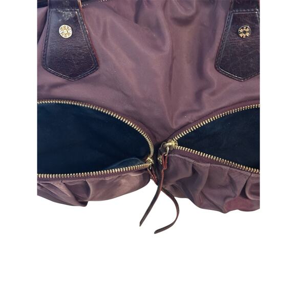 MZ Wallace Jane Bedford Purple Nylon and Leather Tote Shoulder Bag Purse - Picture 6 of 9